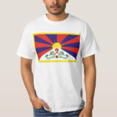 T-shirt Drapeau libre du Thibet (Devant)