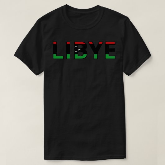T-shirt Drapeau Libye (Design devant)