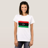 T-Shirt Drapeau Libye x Carte (Devant entier)