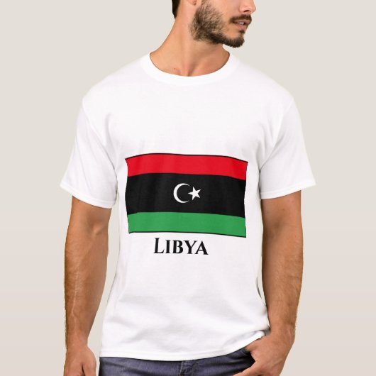 T-shirt Drapeau libyen (Devant)