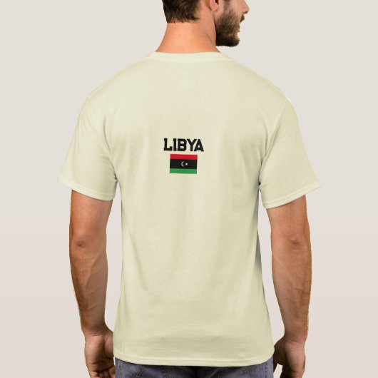 T-shirt Drapeau libyen, Drapeau libyen (Dos)