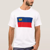 T-shirt Drapeau Liechtenstein (Devant)