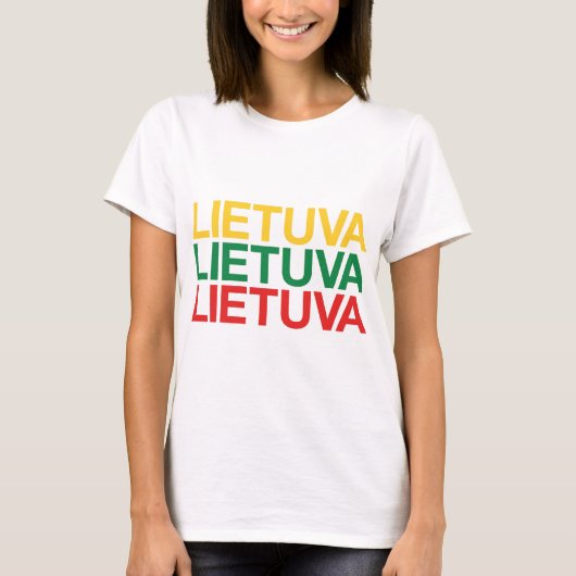 T-shirt Drapeau LITUANIE (Devant)