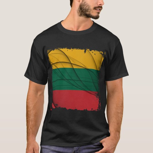 T-shirt Drapeau Lituanie (Devant)