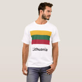 T-shirt Drapeau Lituanie (Devant entier)