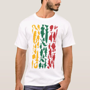 T-shirt Drapeau lituanien fait de poisson - Design de pêch