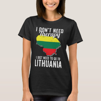 T-shirt Drapeau Lituanien I Drapeau de Lituanie I Vacances