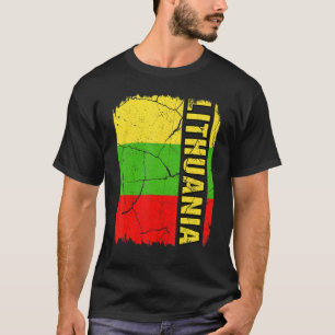 T-shirt Drapeau lituanien vintage Lituanie Pride Roots Her