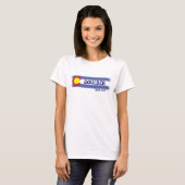 T-shirt Drapeau local de Boulder Colorado (Devant entier)