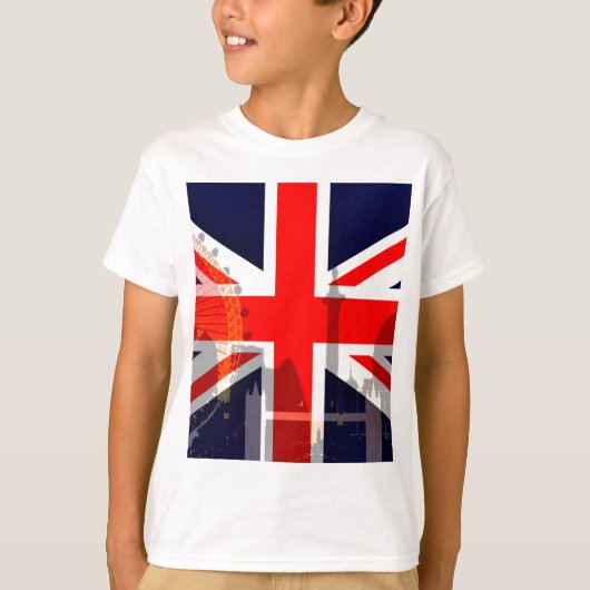 T-shirt Drapeau Londres-Royaume-Uni_ (Devant)