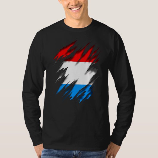 T-shirt Drapeau Luxembourg (Devant)