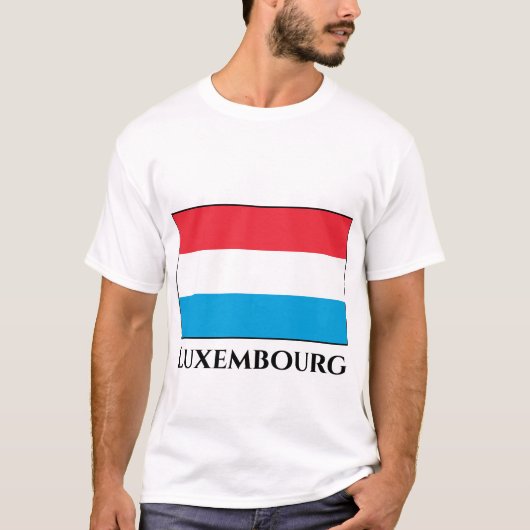 T-shirt Drapeau Luxembourg (Devant)