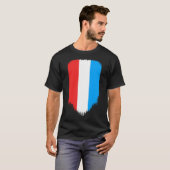 T-shirt Drapeau Luxembourg (Devant entier)