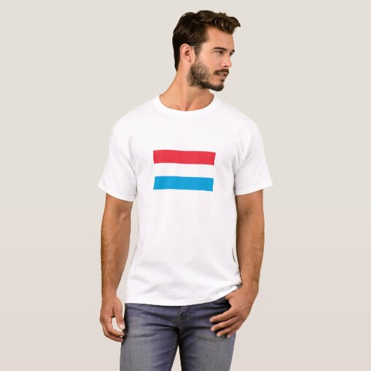 T-shirt Drapeau Luxembourg (Devant entier)