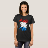 T-shirt Drapeau Luxembourg (Devant entier)