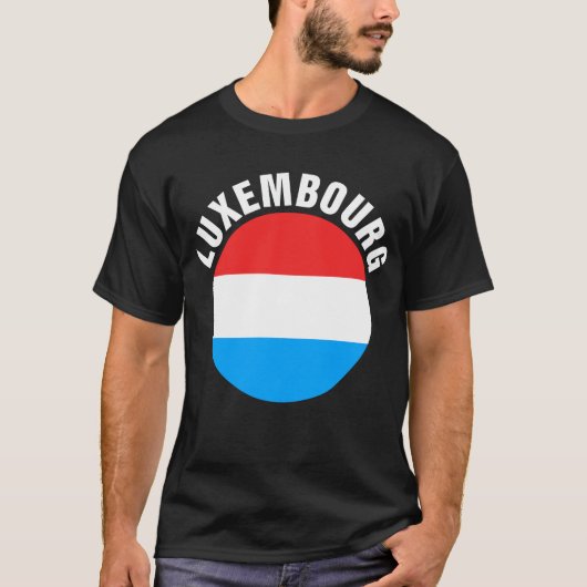 T-shirt Drapeau Luxembourg (Devant)