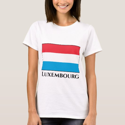 T-shirt Drapeau Luxembourg (Devant)
