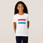 T-Shirt Drapeau Luxembourg (Devant entier)