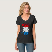 T-shirt Drapeau Luxembourg (Devant entier)