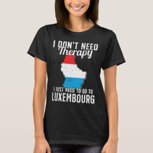 T-shirt Drapeau Luxembourg I Vacances Luxembourg