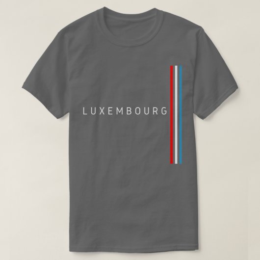 T-shirt Drapeau luxembourgeois 1 (Design devant)