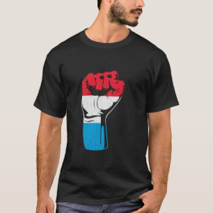 T-shirt Drapeau luxembourgeois Fierté luxembourgeoise Letz