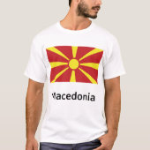 T-shirt Drapeau Macédoine (Devant)