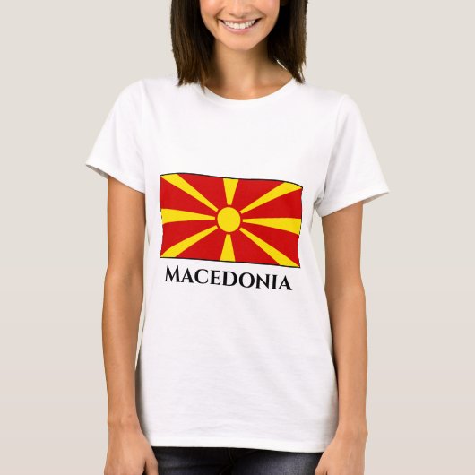 T-shirt Drapeau macédonien (Devant)