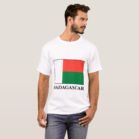 T-shirt Drapeau Madagascar (Devant entier)