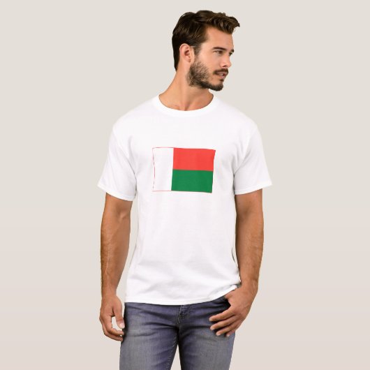 T-shirt Drapeau Madagascar (Devant entier)