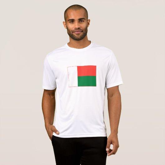 T-shirt Drapeau Madagascar (Devant entier)