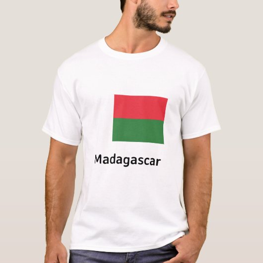 T-shirt Drapeau Madagascar (Devant)