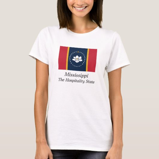 T-shirt Drapeau Magnolia 2020 du Mississippi (Devant)