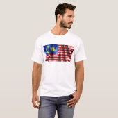 T-shirt Drapeau malaisien (Devant entier)
