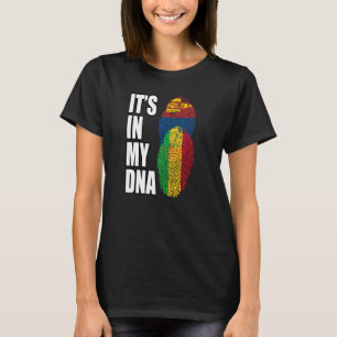 T-shirt Drapeau Malien Et Mongols Du Patrimoine De L'ADN
