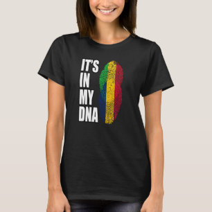 T-shirt Drapeau Malien Et Tchadien Du Patrimoine De L'ADN