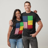 T-shirt Drapeau Malien États-Unis Et Mali Drapeaux Fiers M (Unisexe)