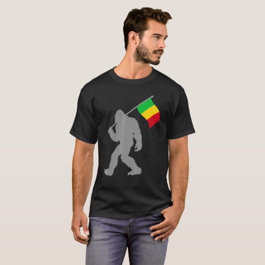 T-shirt Drapeau Malien Sur Le Drapeau Mali (Devant entier)