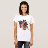 T-shirt Drapeau malinois belge (Devant entier)