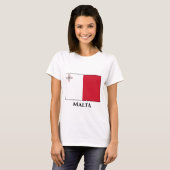 T-shirt Drapeau maltais (Devant entier)