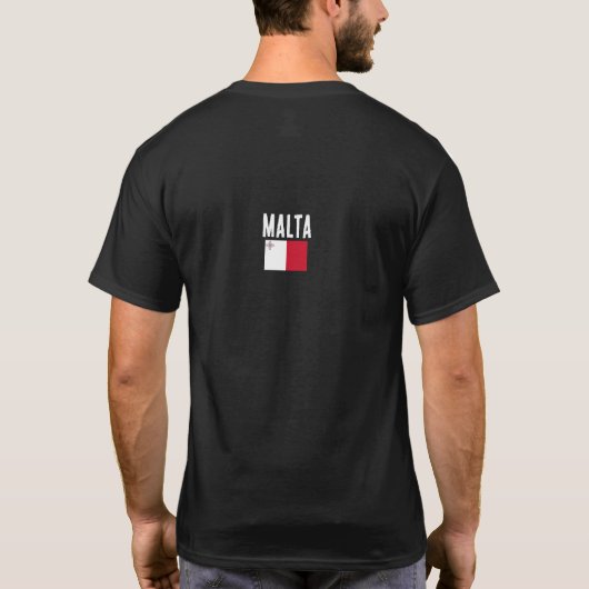 T-shirt Drapeau maltais, Drapeau de Malte (Dos)
