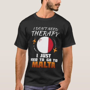T-shirt Drapeau maltais I Malte Vacances