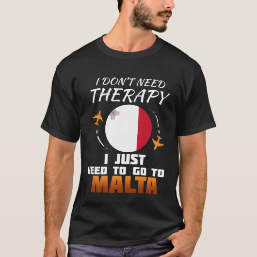 T-shirt Drapeau maltais I Malte Vacances (Devant)