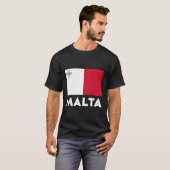 T-shirt Drapeau Malte (Devant entier)