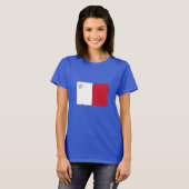 T-shirt Drapeau Malte (Devant entier)