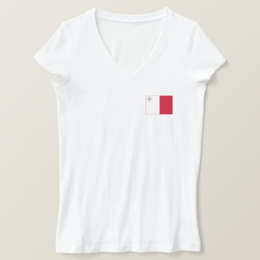 T-shirt Drapeau Malte (Design devant)