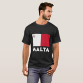 T-shirt Drapeau Malte (Devant entier)