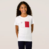 T-Shirt Drapeau Malte (Devant entier)