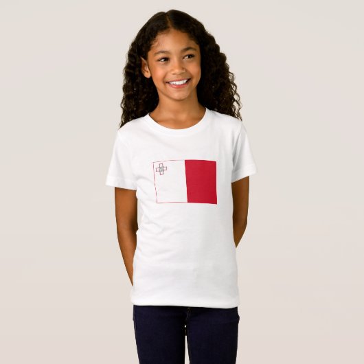 T-Shirt Drapeau Malte (Devant entier)