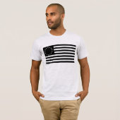 T-shirt Drapeau Manga, Betsy Ross ou Drapeau Cercle Améric (Devant entier)